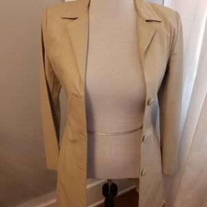 Cream leather jacket